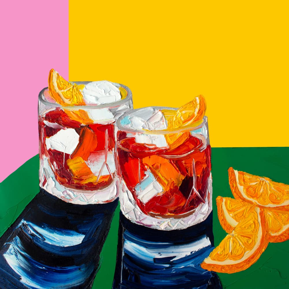Vibrant Cocktails by Alice Straker — canvas wall art
