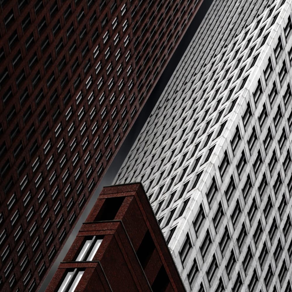 Modern City Geometry by Gilbert Claes — canvas wall art