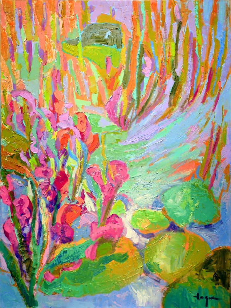 Vibrant Garden Dreams by Dorothy Fagan — canvas wall art