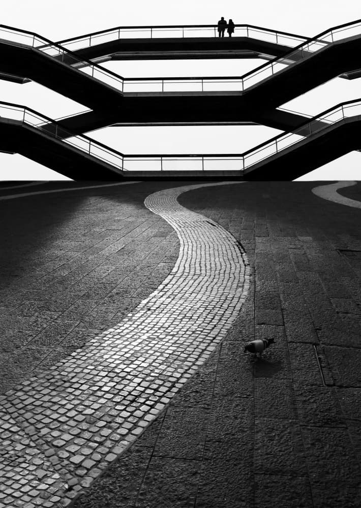 City Stairway and Path by Luciano Caturegli — canvas wall art