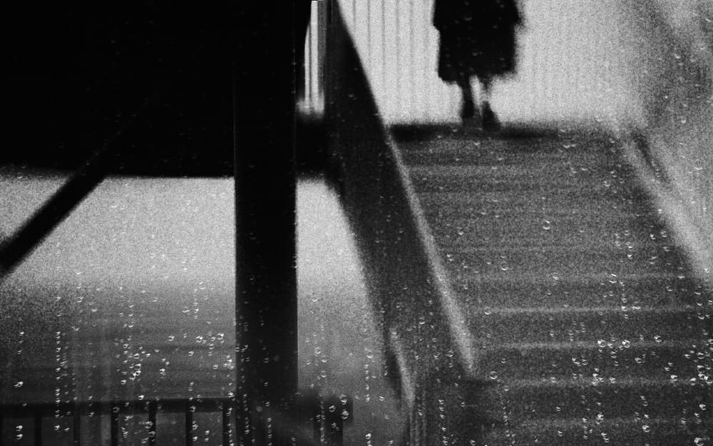Rainy Urban Ascent by Teruhiko Tsuchida — canvas wall art