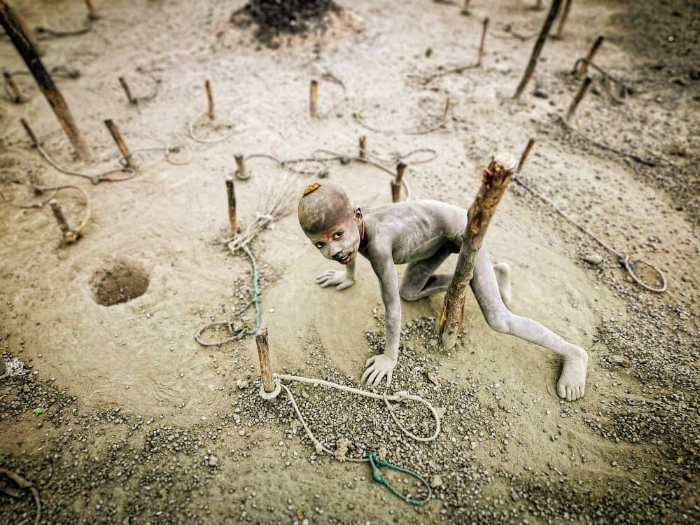 Crawling Child Dry Earth by Svetlin Yosifov — canvas wall art