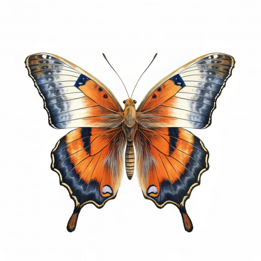 Vibrant Orange Butterfly by Bilge Paksoylu — canvas wall art