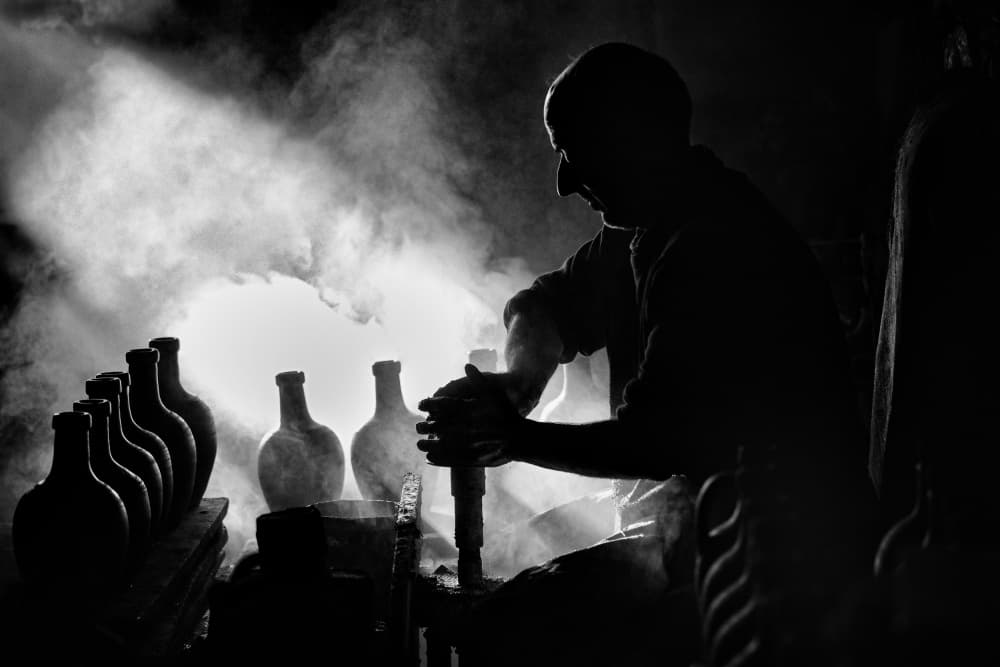 Potter's Silhouette by M. Emre Erol — canvas wall art