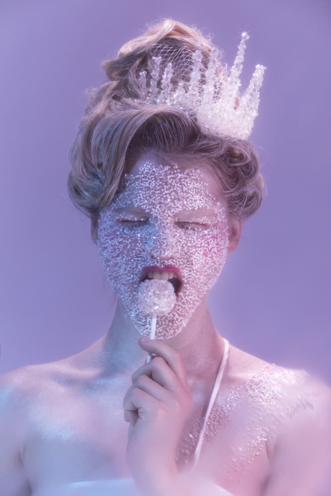 Dreamy Glitter Queen by Tatya Lushchyk — canvas wall art