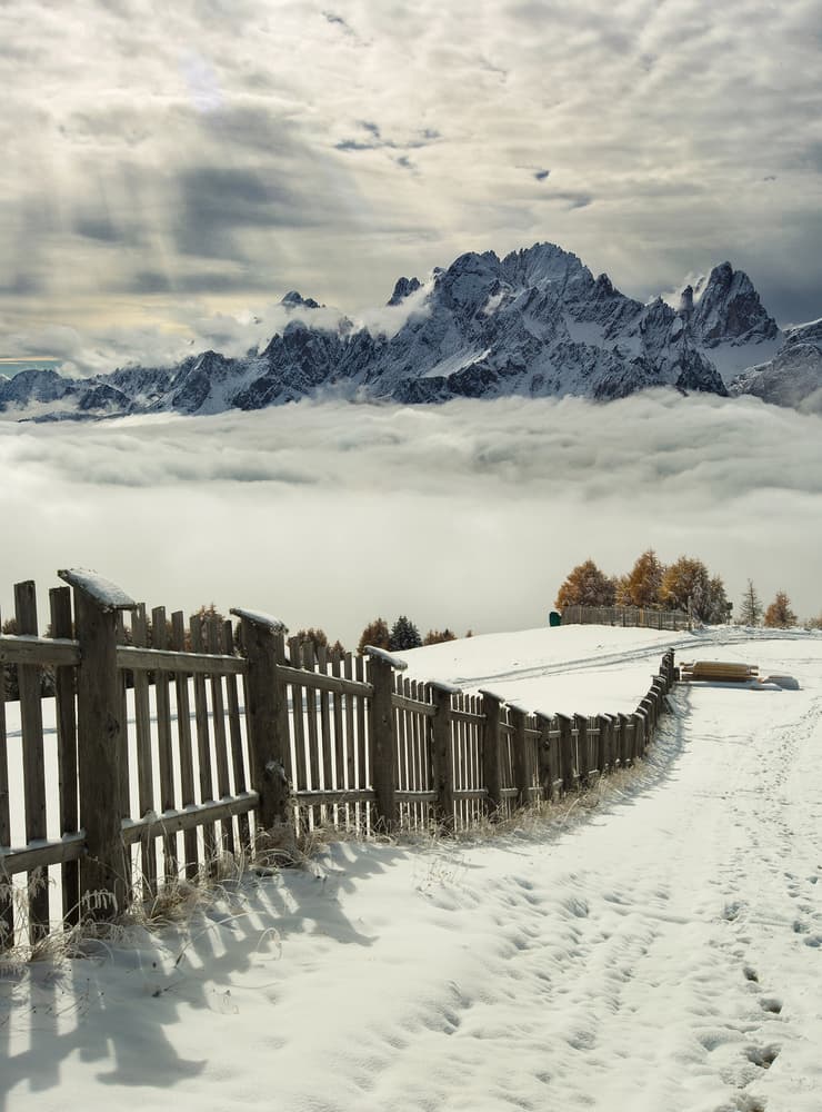 Alpine Winter Majesty by swapnil deshpande — canvas wall art