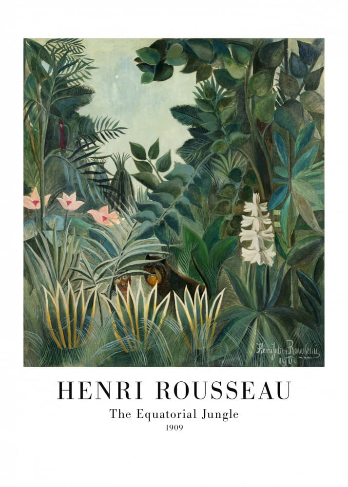 The Equatorial Jungle by Henri Rousseau — canvas wall art