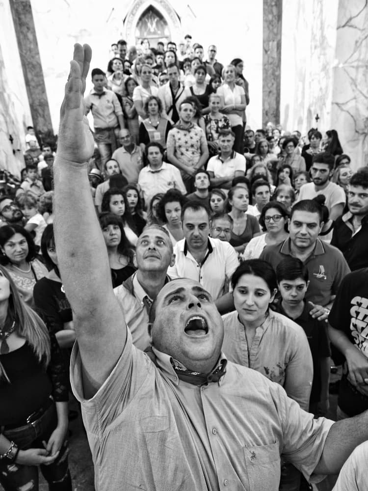 Passionate Man Shouting by Rino Terravecchia — canvas wall art