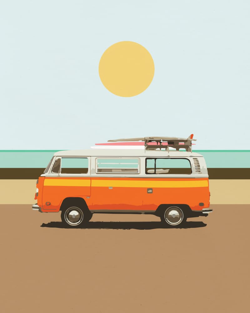 Road Trip 1 by Dan Hobday — canvas wall art