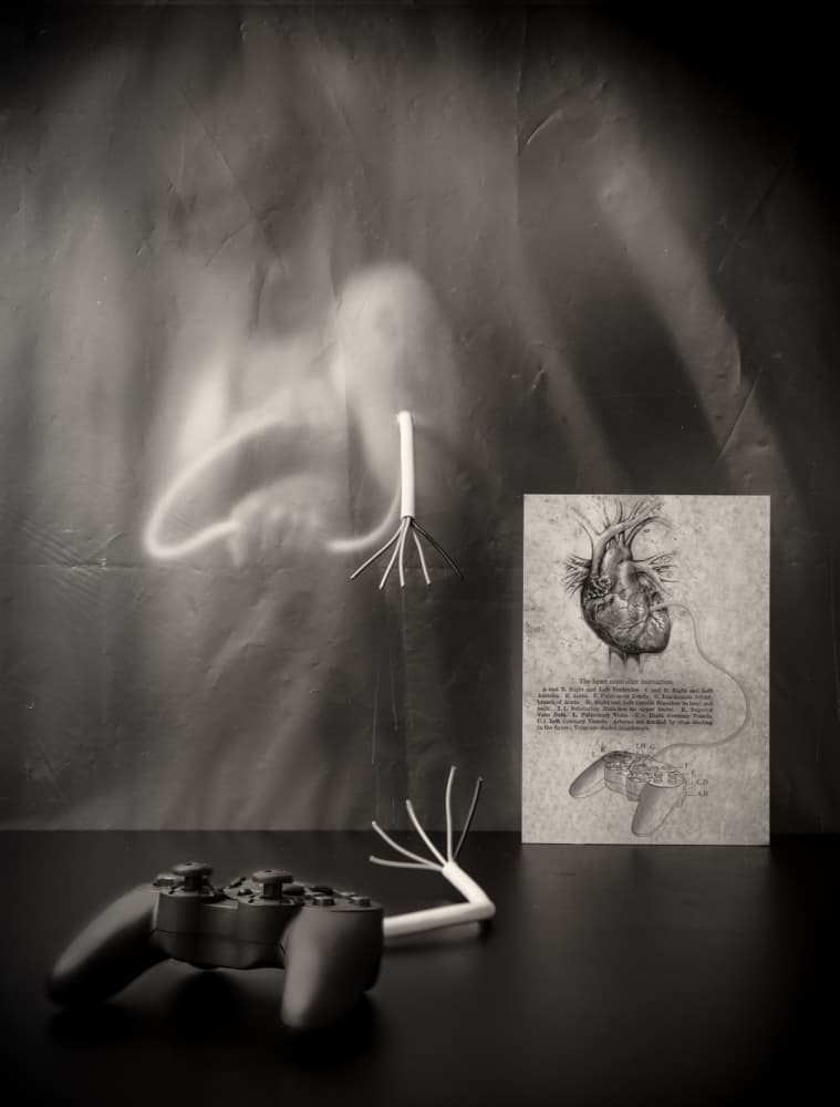Wired Heart Control by Vito Guarino — canvas wall art