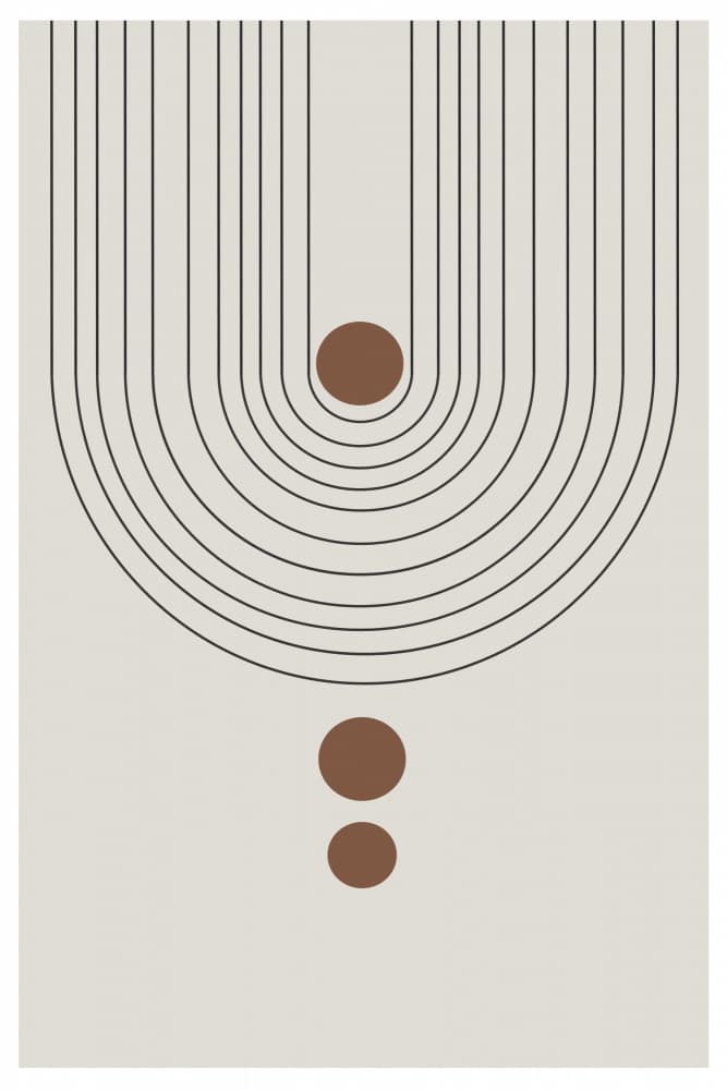 Curved Symmetry Elements by THE MIUUS STUDIO — canvas wall art