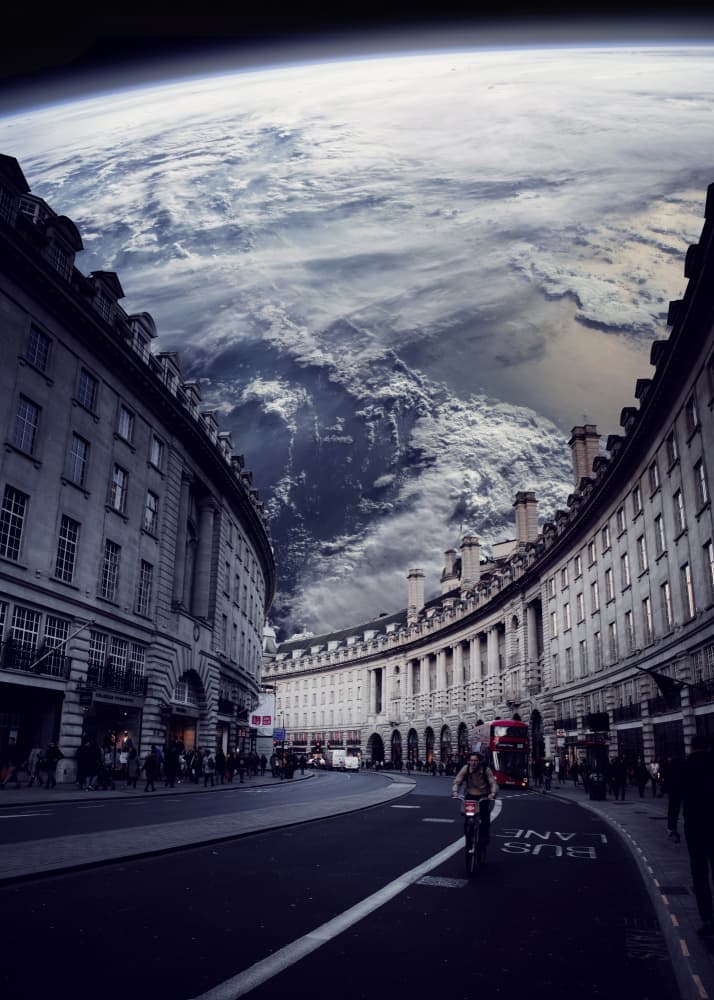 London Under Earth Sky by Ariz Rab — canvas wall art