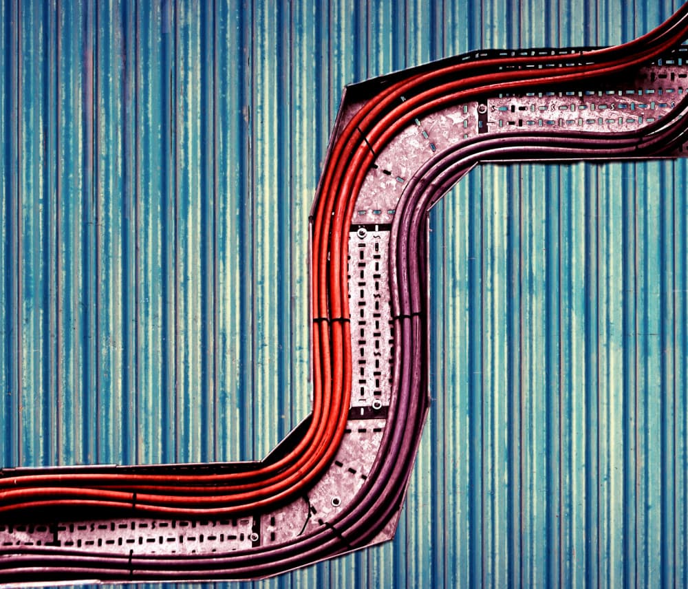 Modern Tech Cables by Gareth Thomas — canvas wall art