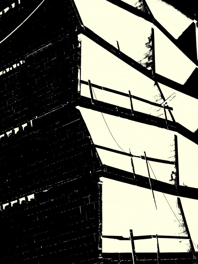 Urban Construction Geometry by Petr Strnad — canvas wall art