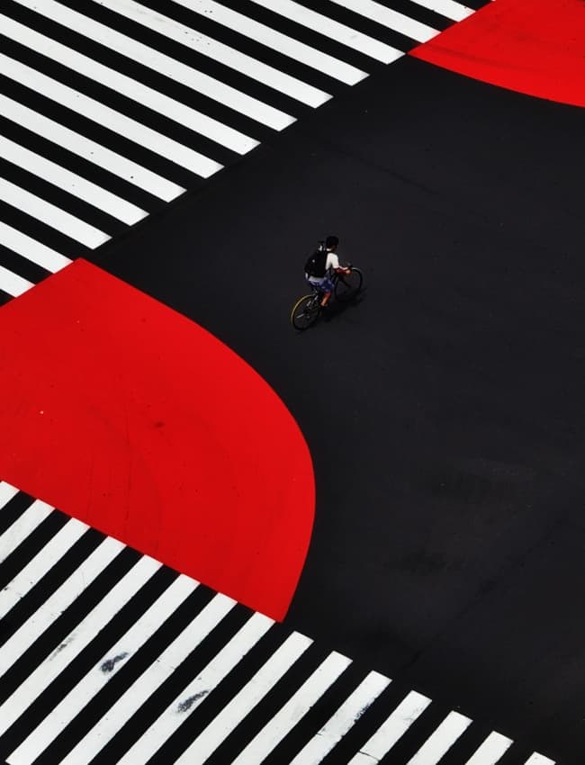 Urban Ride Geometry by Keisuke Ikeda @ blackcoffee — canvas wall art