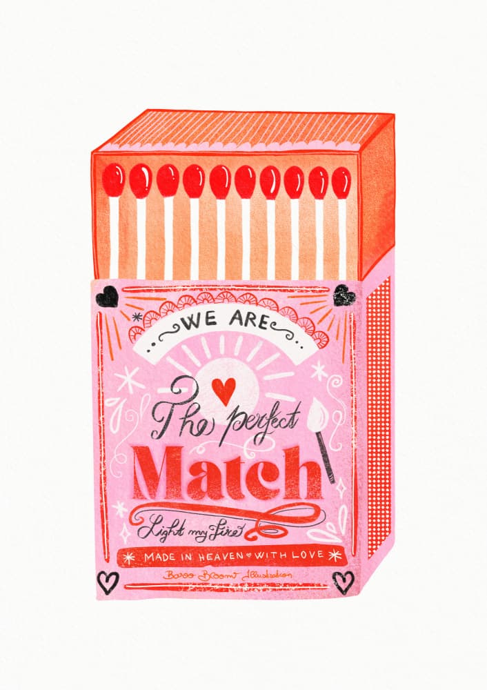 The Perfect Match by Baroo Bloom — canvas wall art