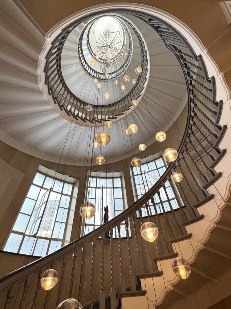 Winding Staircase Elegance by KIMIO KOBAYASHI — canvas wall art