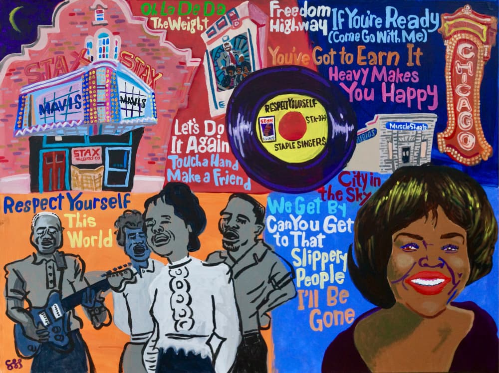 Staple Singers Soul Music by Steve Spencer — canvas wall art