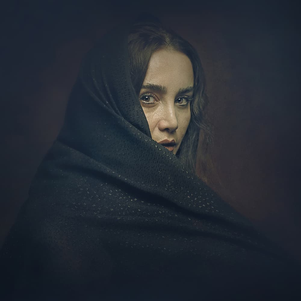 Mysterious Gaze by Moein Hasheminasab — canvas wall art