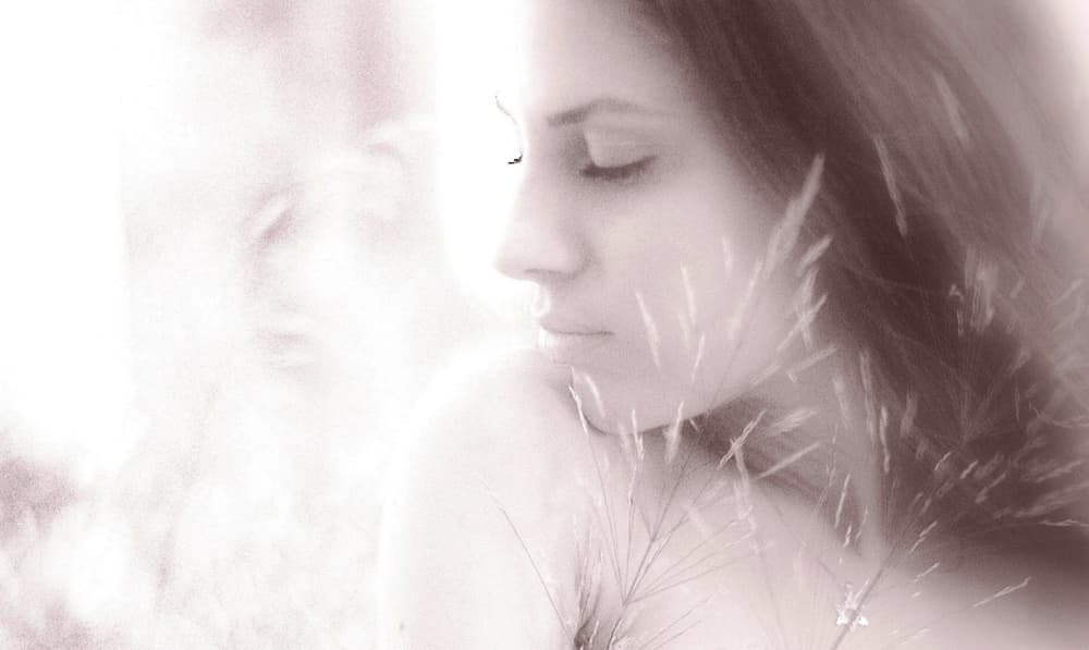 Dreamy Woman's Reflection by DAVID MINSTER — canvas wall art