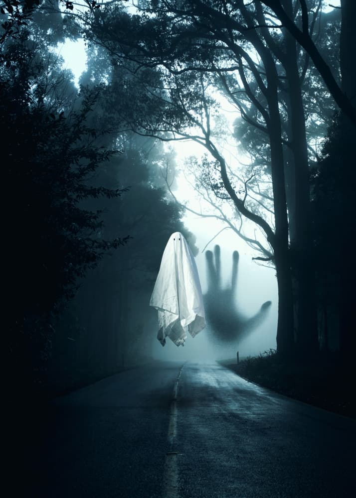Floating Ghost Road by Ariz Rab — canvas wall art