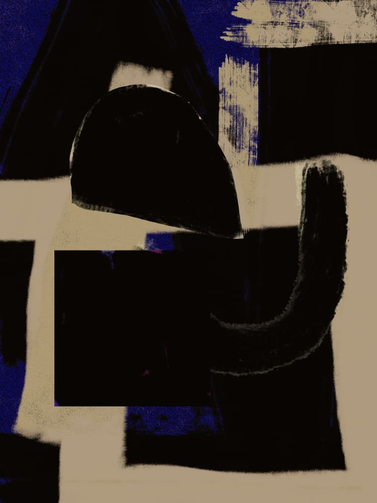 Modern Abstract Forms by Max Sandström — canvas wall art