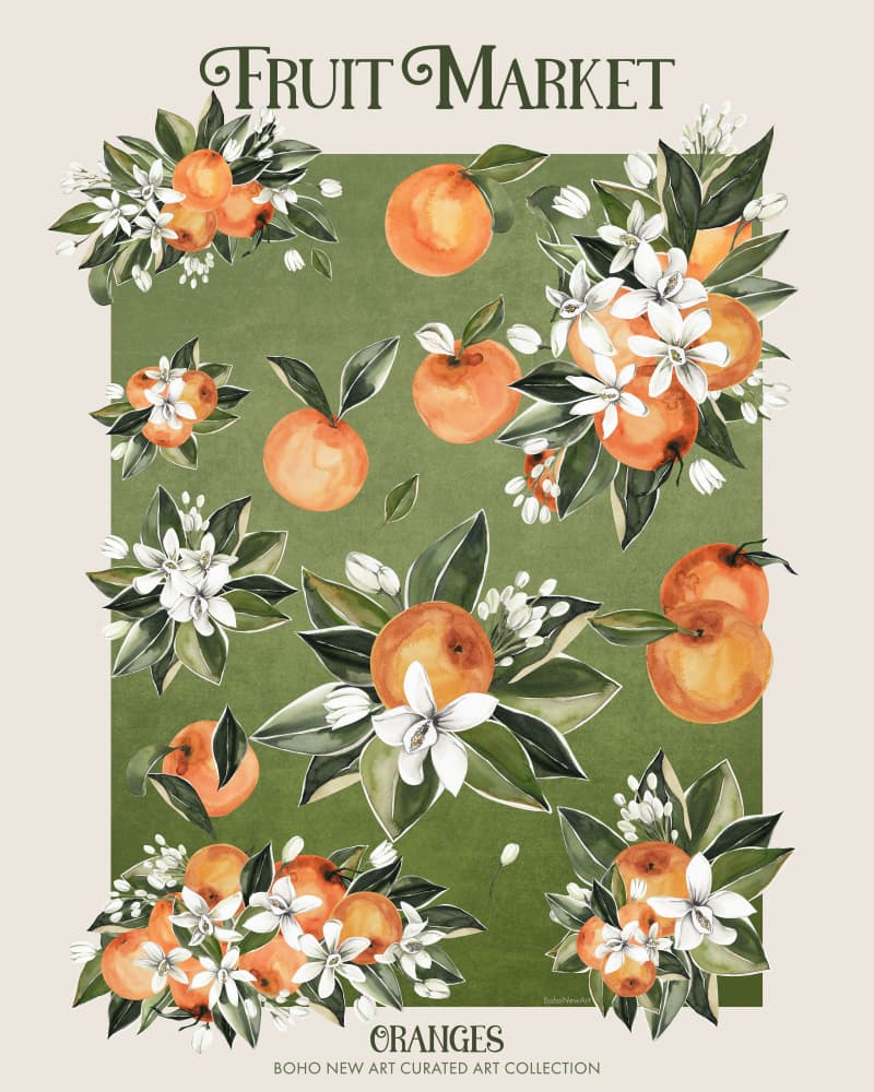 Citrus Blossom Harvest by Emel Tunaboylu — canvas wall art