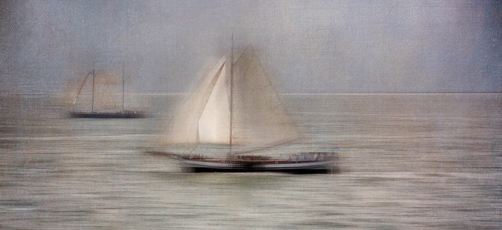 Dreamy Sailing Boats by Greetje van Son — canvas wall art