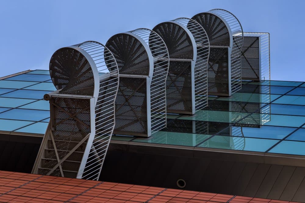 Modern Spiral Staircases by Theo Luycx — canvas wall art