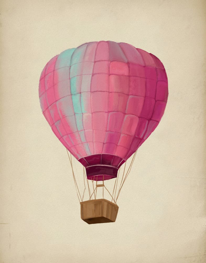 Dreamy Pink Flight by Josie George — canvas wall art