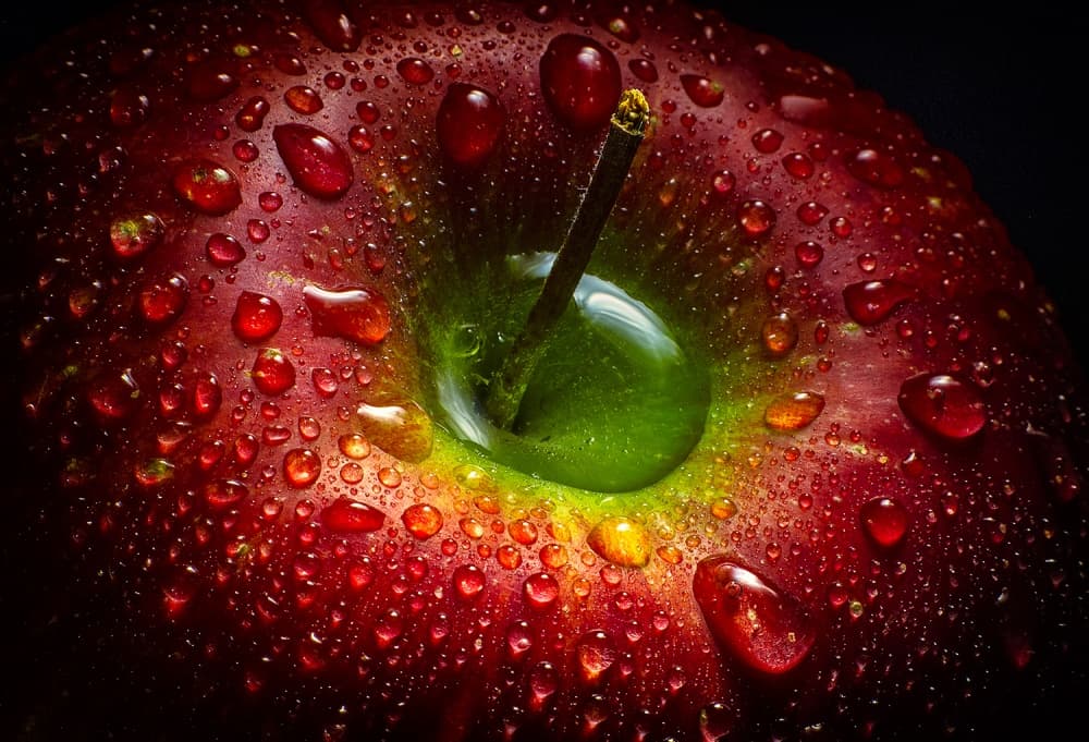 Dewy Red Apple