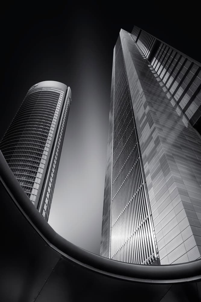 Modern Urban Towers by Jorge Ruiz Dueso — canvas wall art