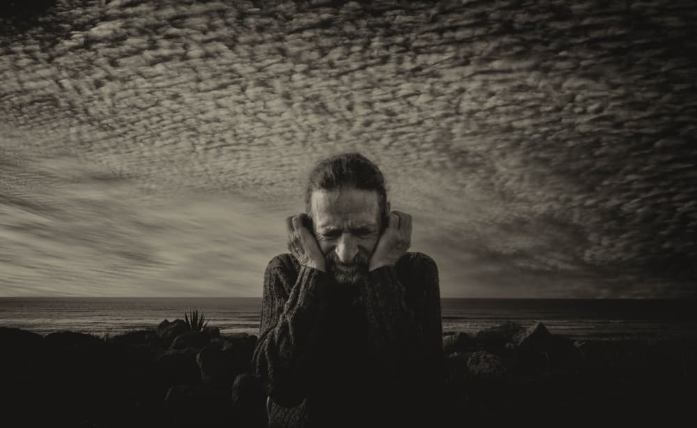 Man's Silent Anguish by Yuri Shepelev — canvas wall art