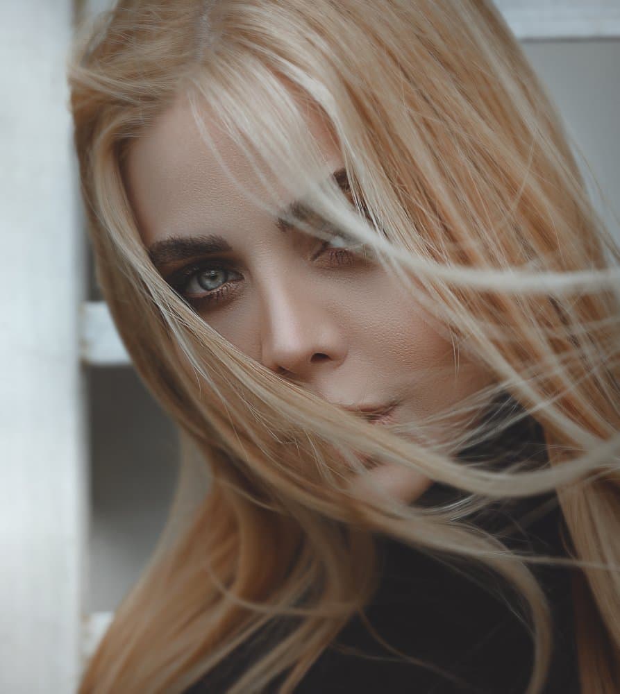 Mysterious Blonde Eyes by Behrouz Sasani — canvas wall art