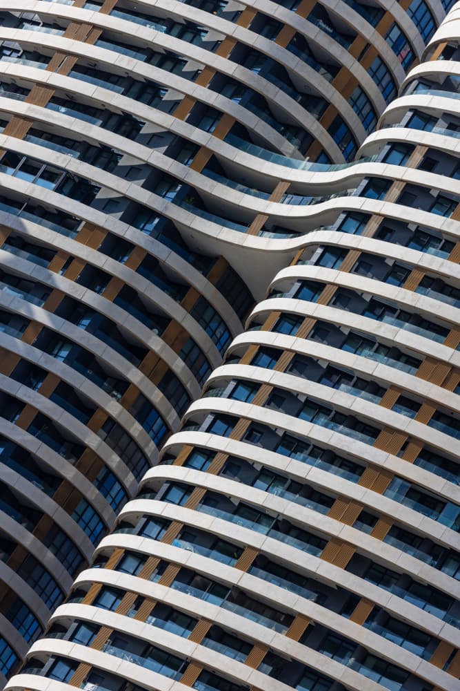 Wavy Modern Architecture by Azriel Yakubovitch — canvas wall art