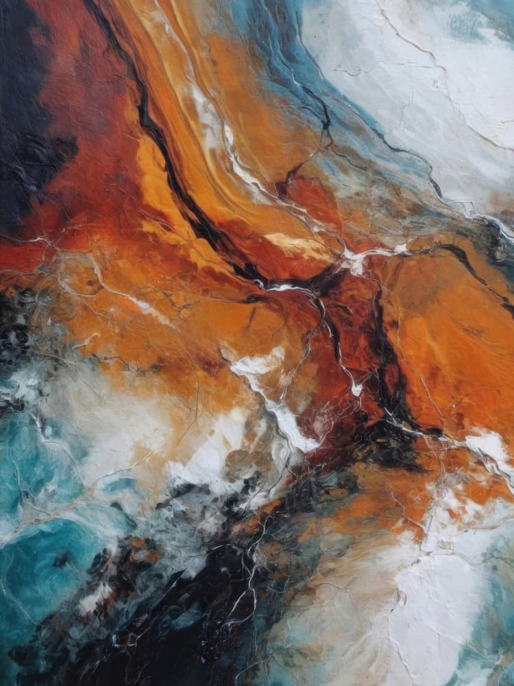 Molten River Flow by Alpenglow Workshop — canvas wall art