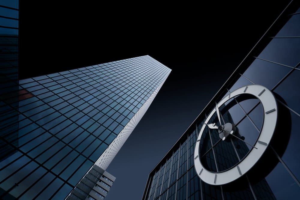 Corporate Time Tower by Roland Weber — canvas wall art