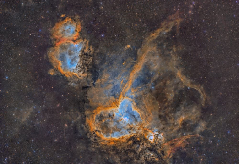 Cosmic Nebula Clouds by Rosa María Rodríguez — canvas wall art