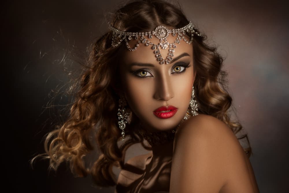 Exotic Headdress Beauty by Peppe Tambè — canvas wall art