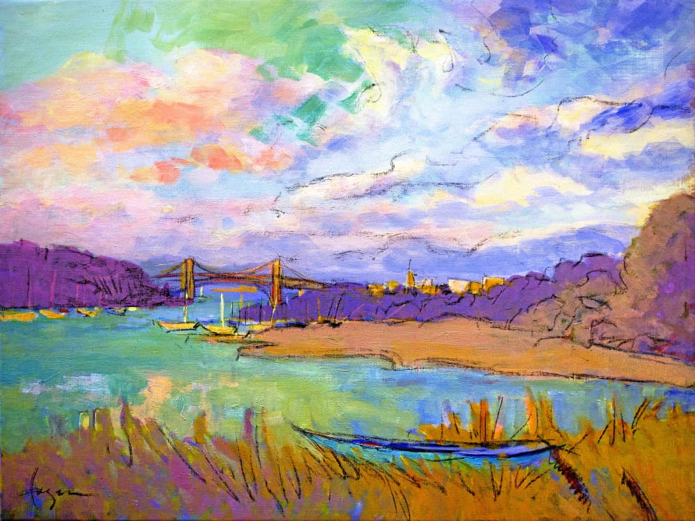 Serene River Skies by Dorothy Fagan — canvas wall art