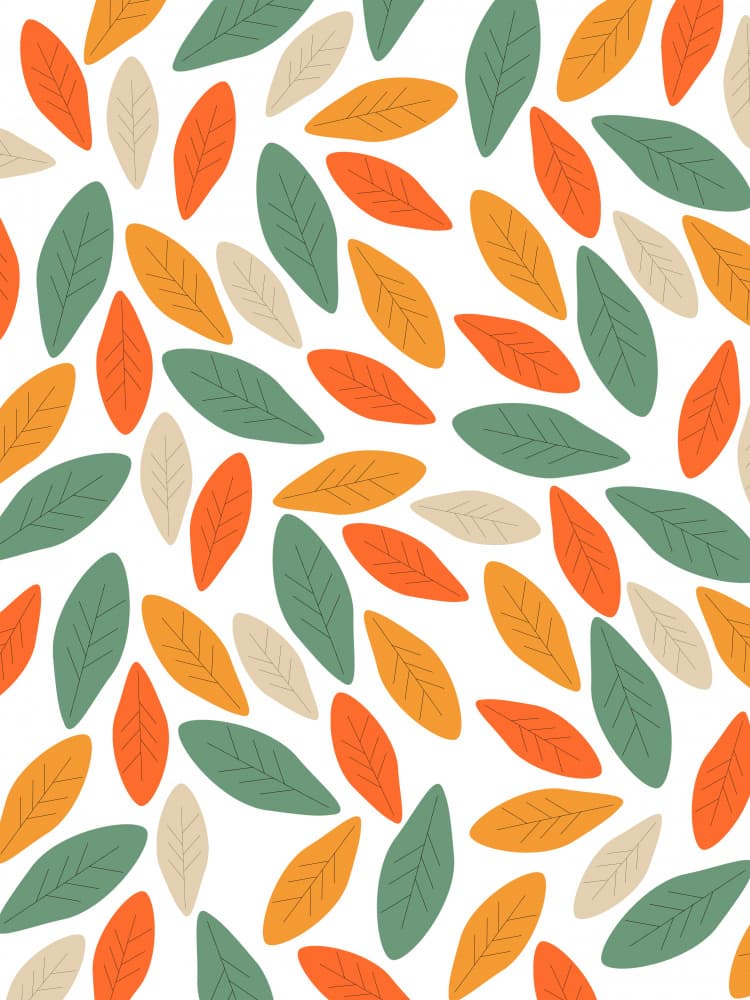 Autumn Leaf Pattern by Elizabeth C — canvas wall art