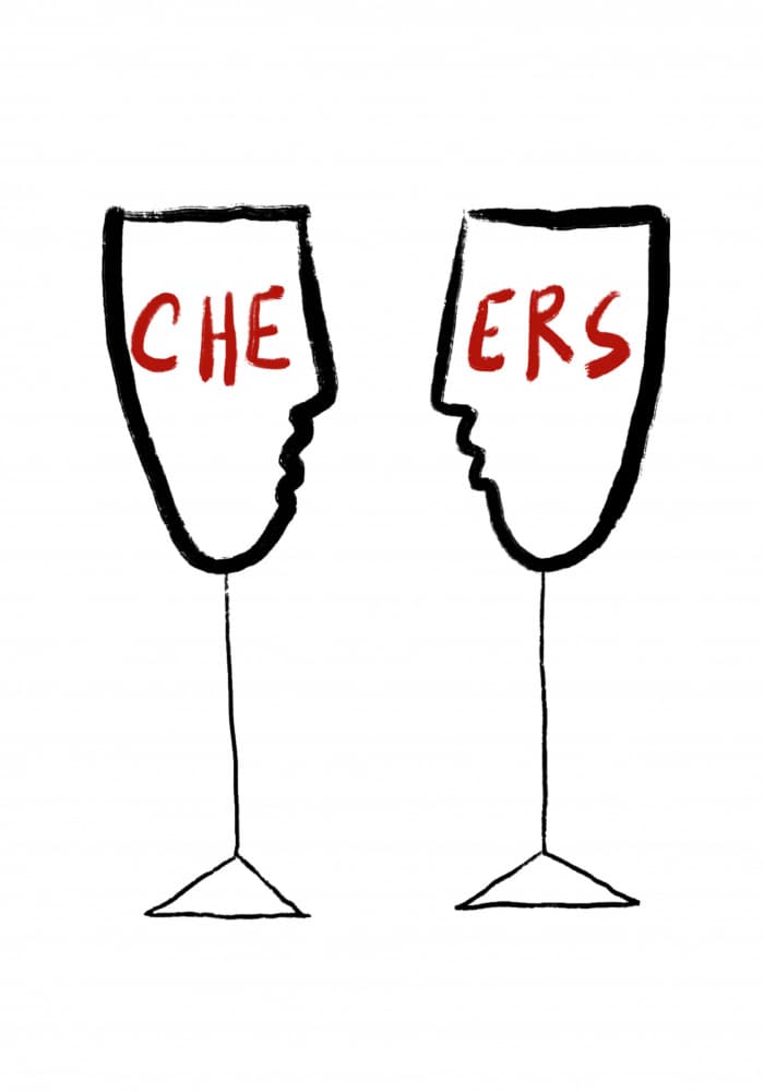 Cheers Faces by Cesare Bellassai Art — canvas wall art
