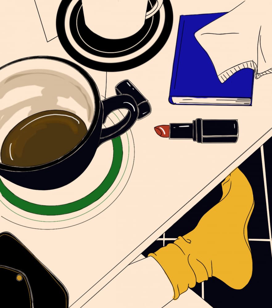 Relaxed Coffee Morning by Juliana Kokolari — canvas wall art