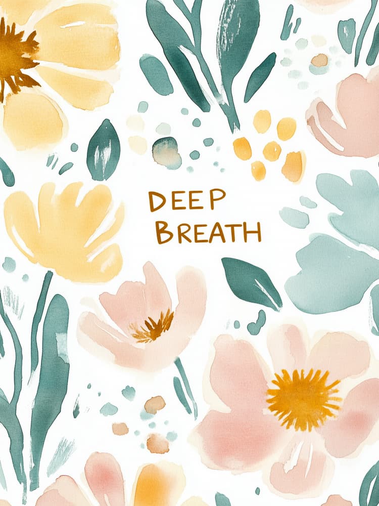 Floral Calm by Treechild — canvas wall art