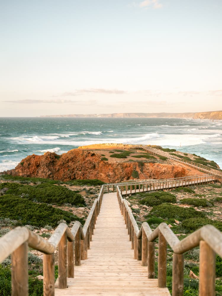 Walkway into the Algarve by Raisa Zwart — canvas wall art