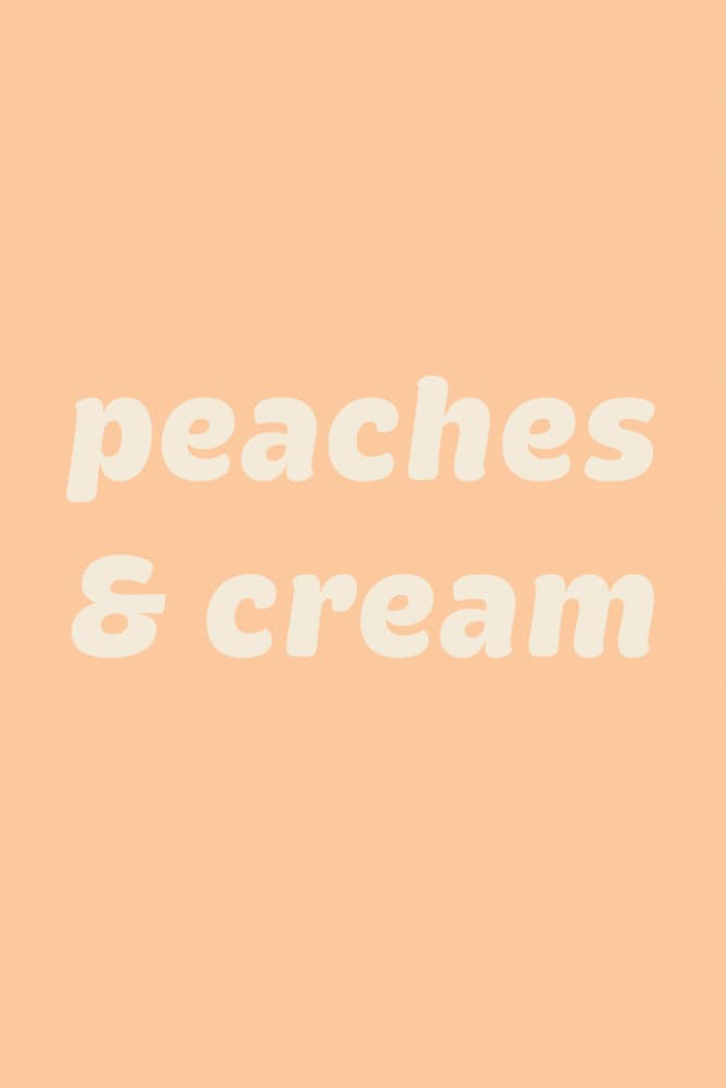 Peaches And Cream by Pictufy Studio — canvas wall art