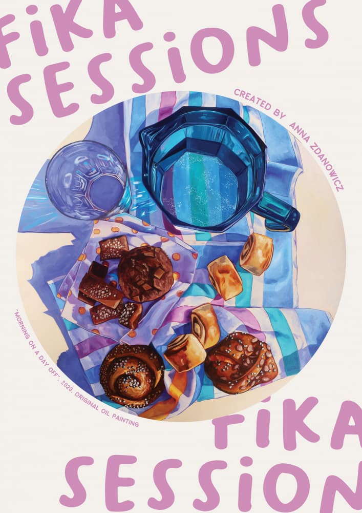 Fika Morning Treats by Anna Zdanowicz — canvas wall art