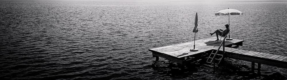 Lake Day Relaxation by Roberto Parola — canvas wall art
