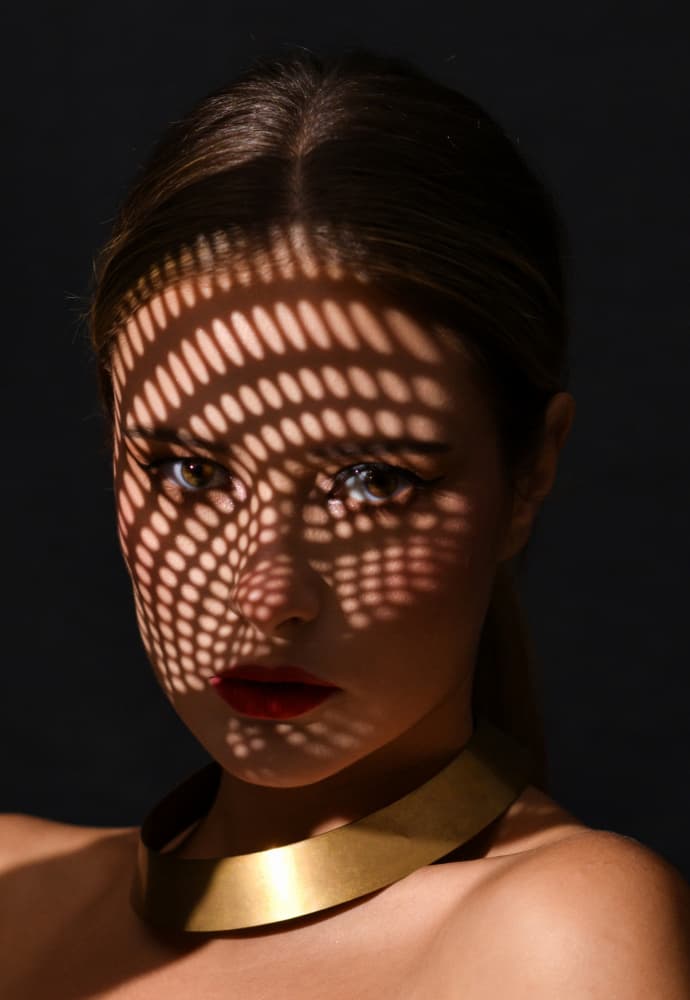 Dramatic Shadow Portrait by Yoram GIL — canvas wall art