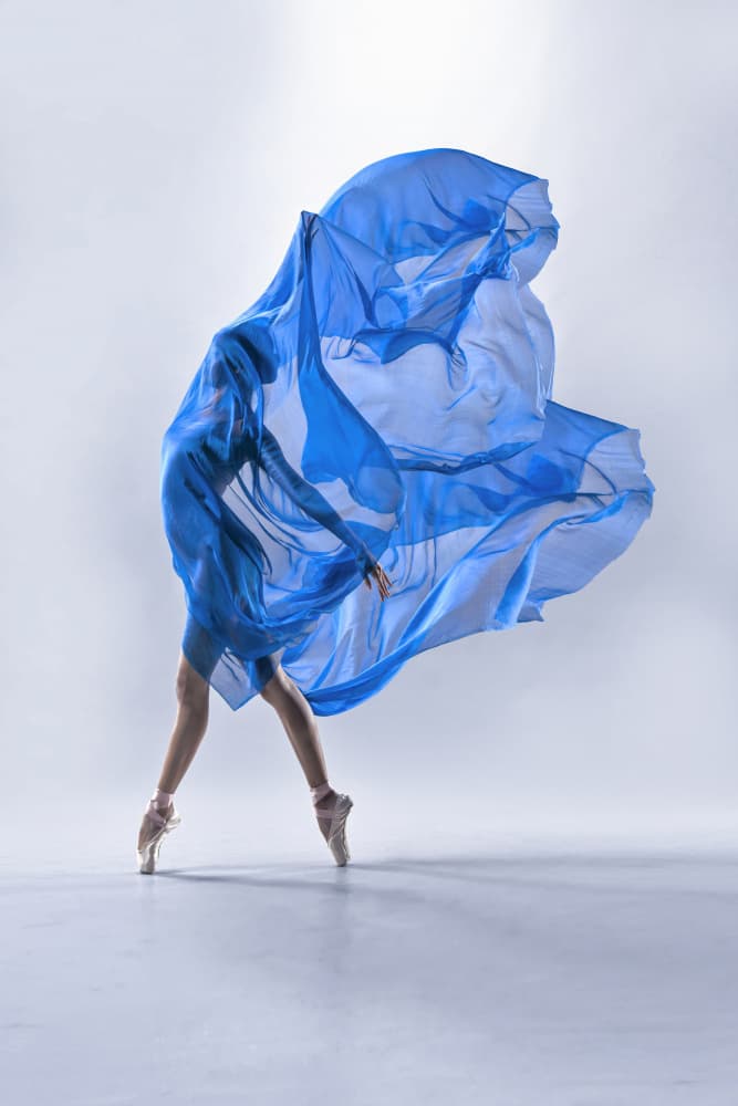 Graceful Blue Movement by Ajar Setiadi — canvas wall art